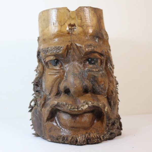 Ahşap Yüz Obje Kül Tablası