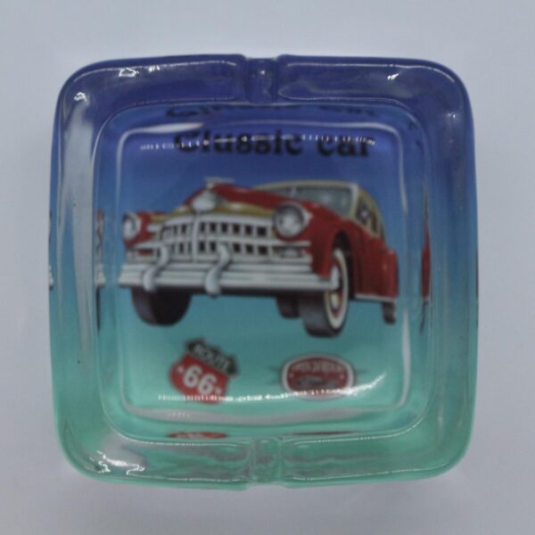 CAM KÜLLÜK KLASIK ARABALAR TEMALI HEDİYELİK  9CM 4