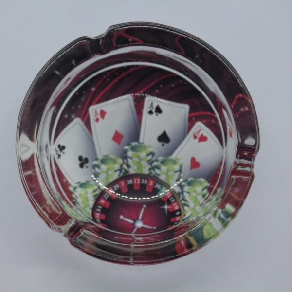 CAM KÜLLÜK KUMAR POKER TEMALI HEDİYELİK 8CM -2