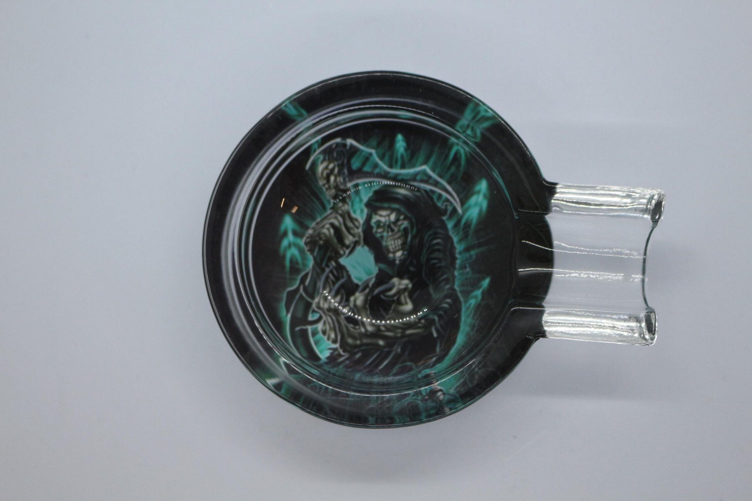 CAM KÜLLÜK KURUKAFA TEMALI HEDİYELİK 11CM -1