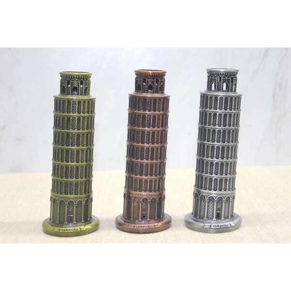 METAL PİSA KULESİ GRİ HEDİYELİK KOLEKSİYON