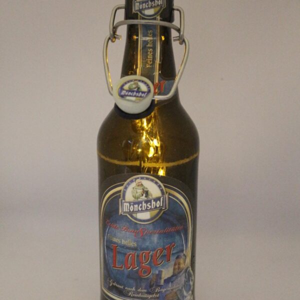 LED IŞIKLI BİRA ŞİŞESİ- MÖNCHSHOL  LAGER- ALMANYA