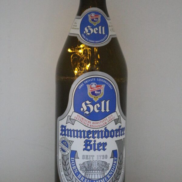 LED IŞIKLI BİRA ŞİŞESİ - AMMERNDORFER -ALMANYA