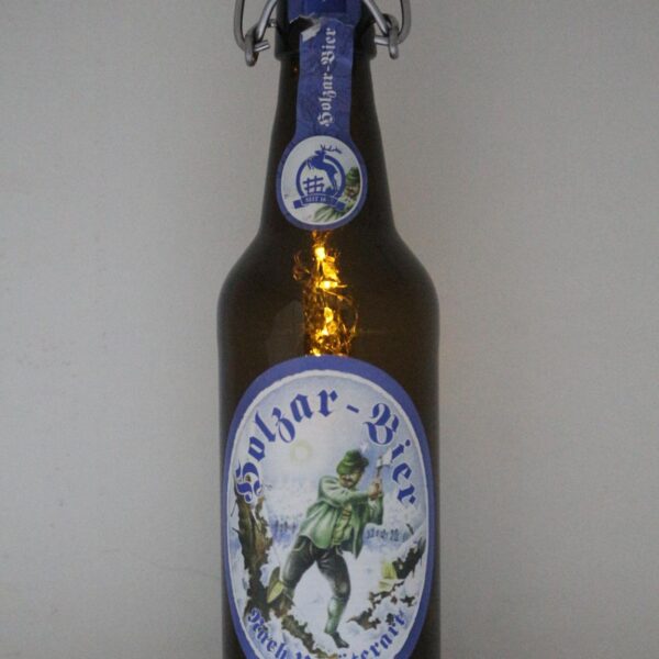 LED IŞIKLI BİRA ŞİŞESİ- HOLZAR BIER - ALMANYA