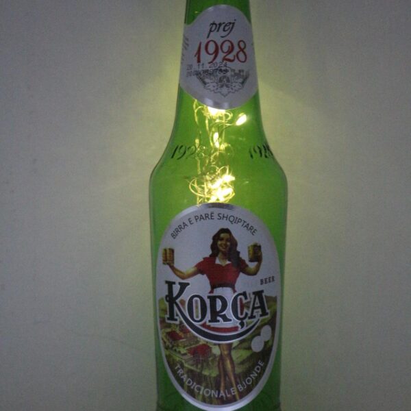 LED IŞIKLI BİRA ŞİŞESİ - KORÇA _ARNAVUTLUK