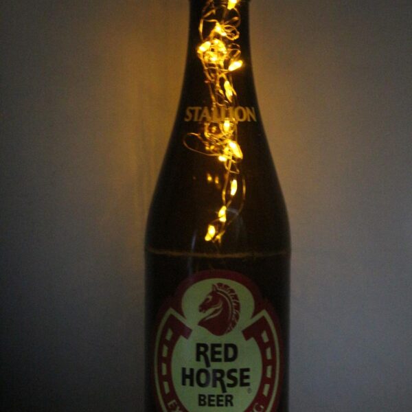 LED IŞIKLI BİRA ŞİŞESİ - RED HORSE _FİLİPİNLER