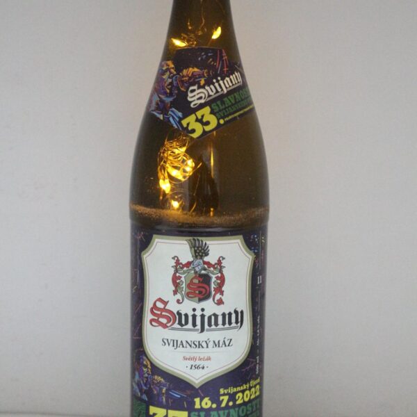 LED IŞIKLI BİRA ŞİŞESİ - Svijanský Máz _ ÇEK CUMHURİYETİ