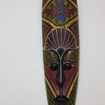 AHŞAP OTANTİK MASK KIRMIZI 50CM ALBIZIA WOOD